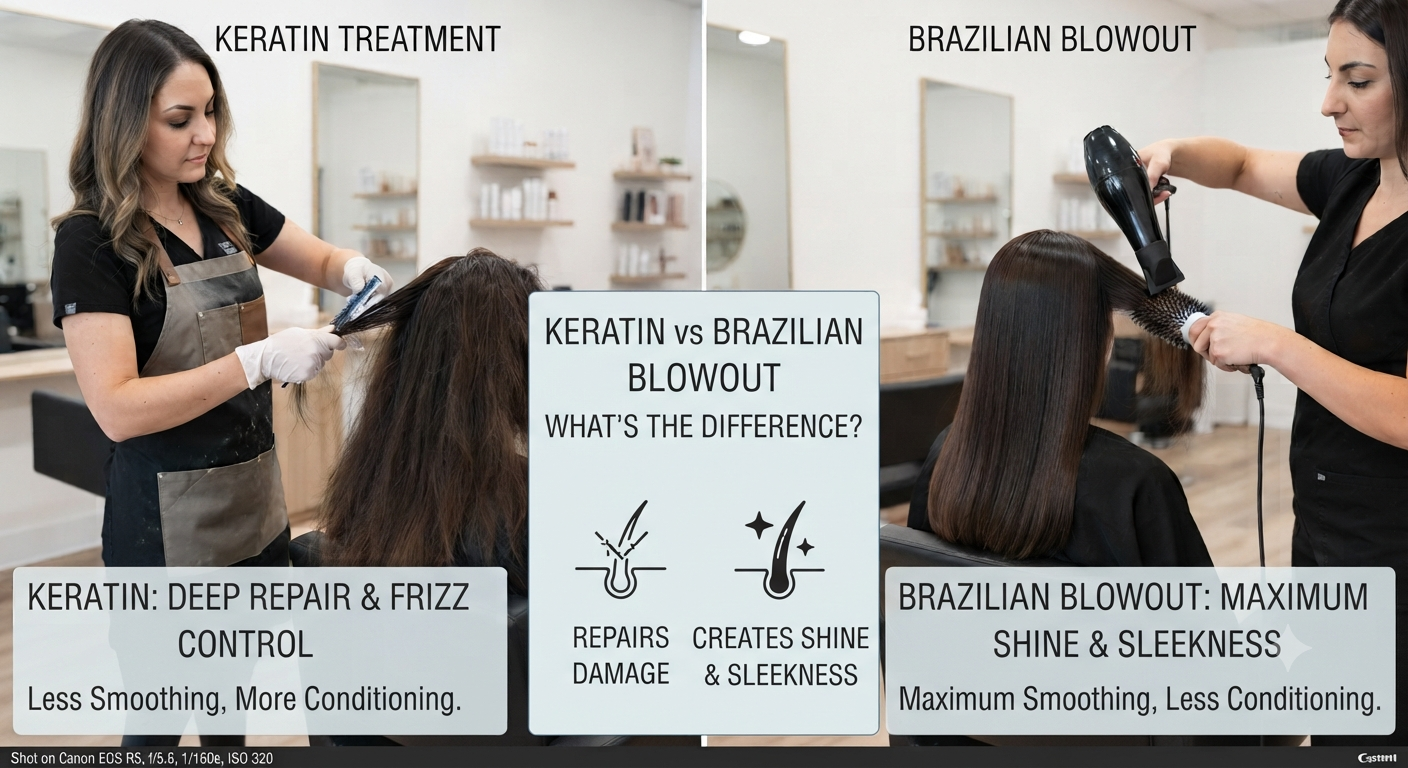 Keratin Treatment vs Brazilian Blowout: What's Actually the Difference?