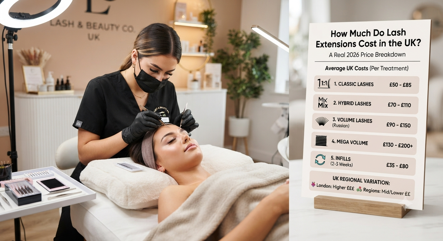 How Much Do Lash Extensions Cost in the UK? A Real 2026 Price Breakdown