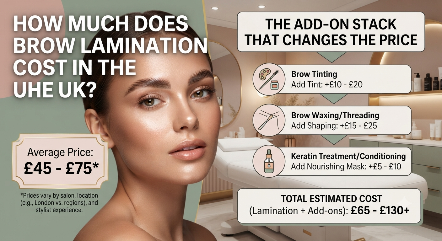 How Much Does Brow Lamination Cost in the UK? (And the Add-On Stack That Changes the Price)