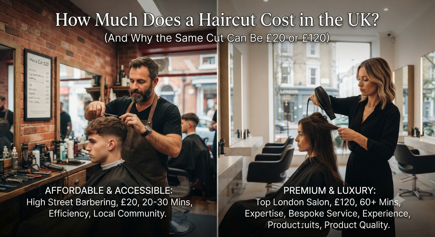 How Much Does a Haircut Cost in the UK? (And Why the Same Cut Can Be £20 or £120)