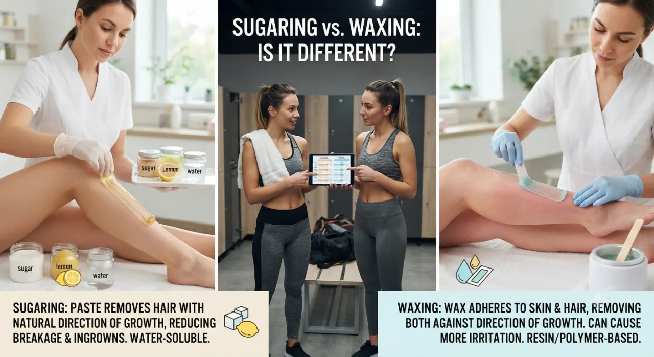Everyone in my gym changing room swears by sugaring over waxing. Is it actually different or is it the same thing rebranded?