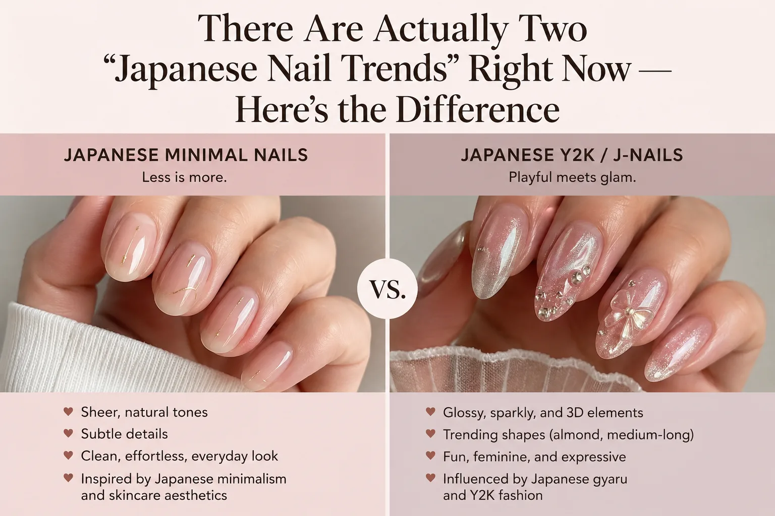 There Are Actually Two "Japanese Nail Trends" Right Now — Here's the Difference