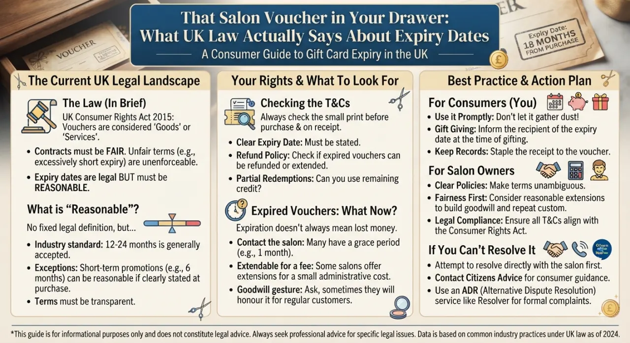 That Salon Voucher in Your Drawer: What UK Law Actually Says About Expiry Dates