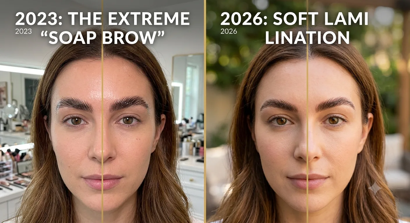 The Extreme "Soap Brow" Look Is Officially Out — 2026 Is All About Soft Lamination Instead